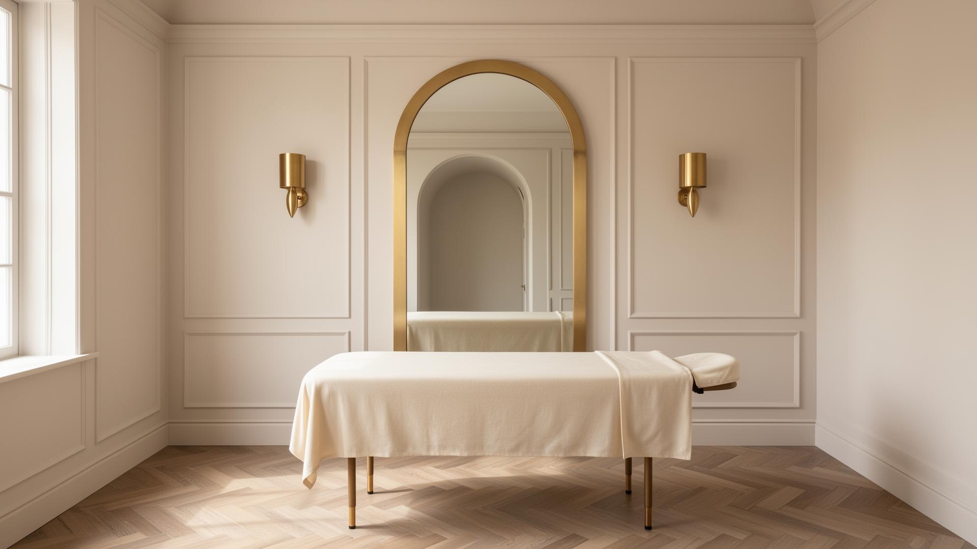 Luxury treatment room at Dinal PMU studio